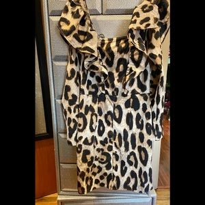 H&M animal print dress